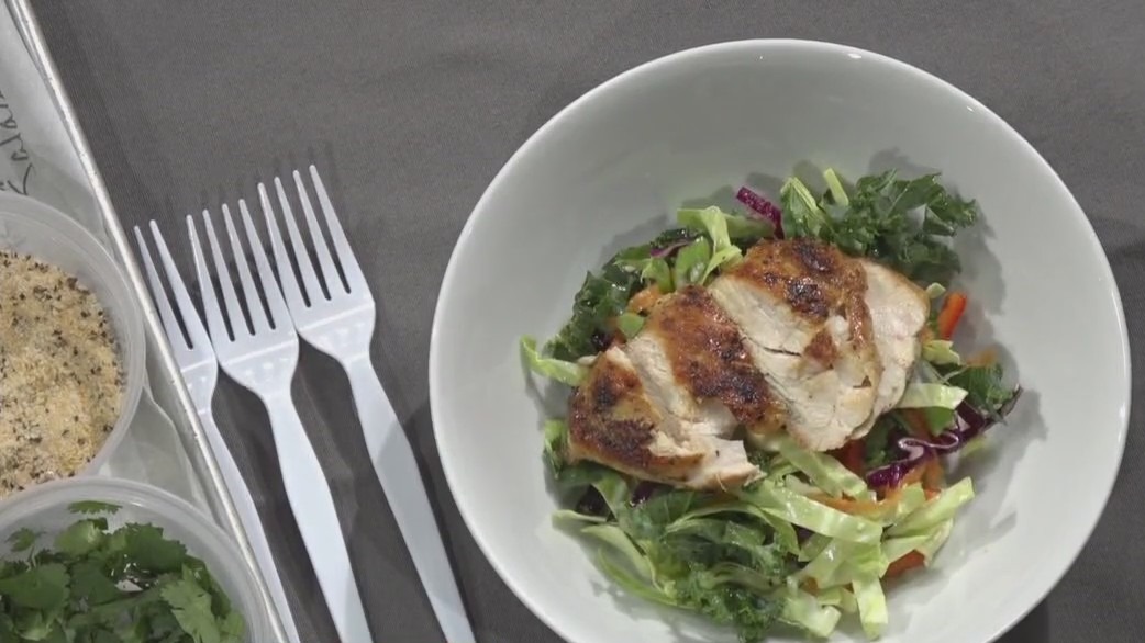 Asian chicken salad recipe from The Cook's Nook