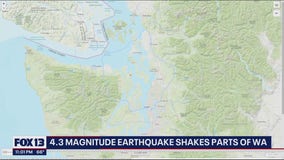 4.3 magnitude earthquake shakes parts of Washington
