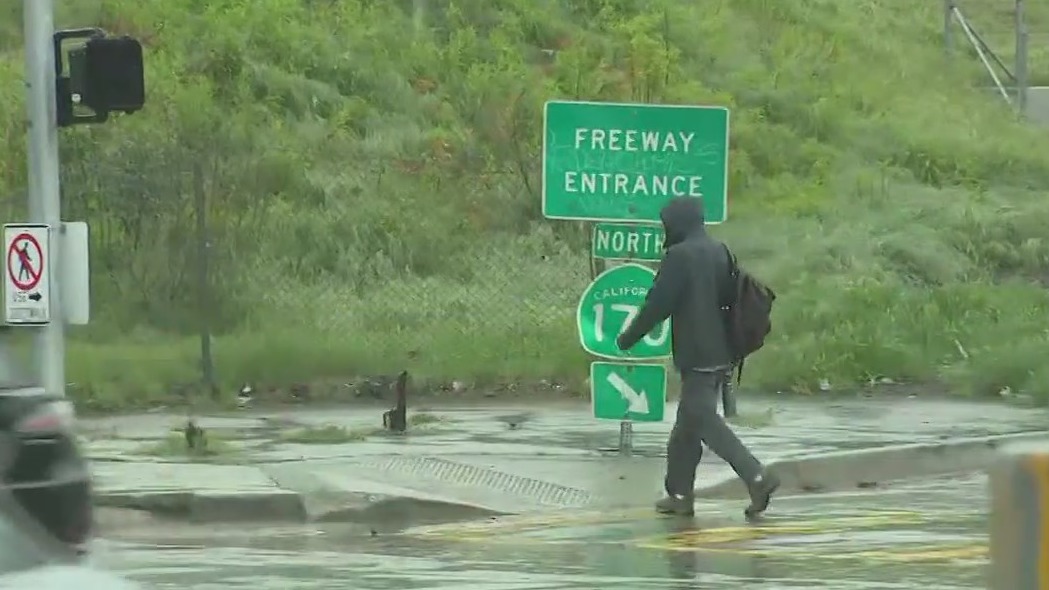 Spring storm leads to flooding in North Hollywood