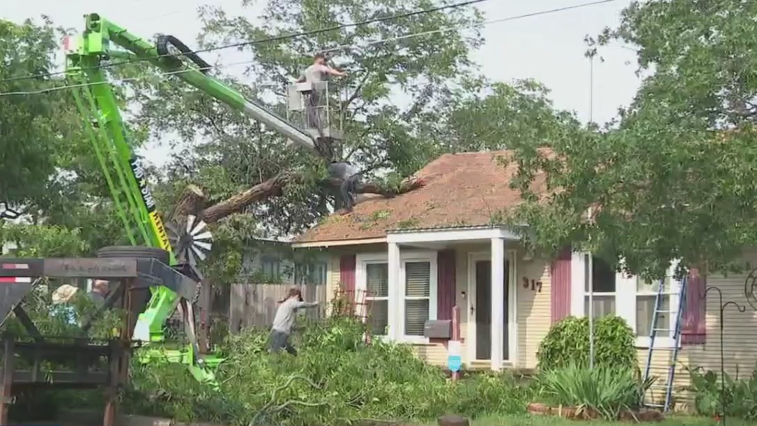 Texas weather: Tornado damage in Belton