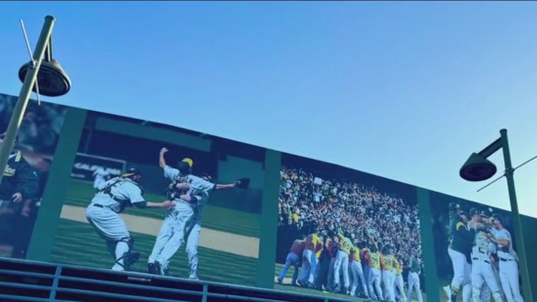 Oakland Coliseum has new A's signage