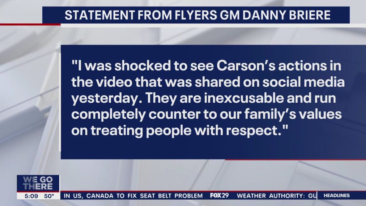 Son of interim Flyers GM accused of pushing disabled student's wheelchair down stairs
