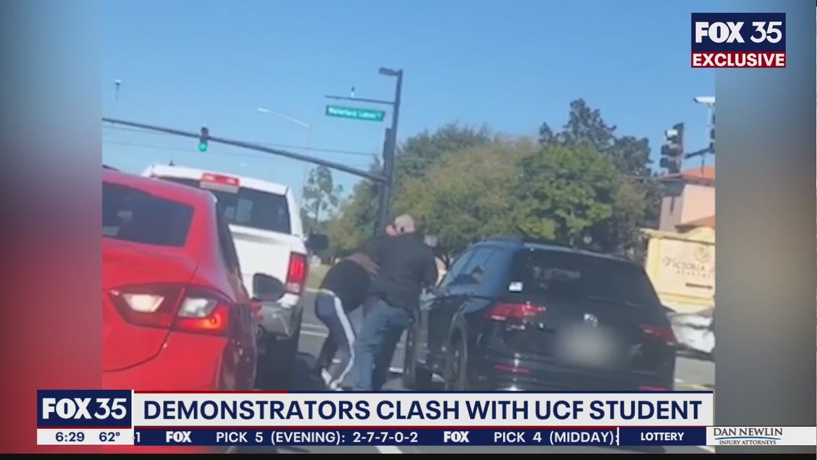 UCF student says he was spit on, pepper-sprayed, punched after confronting Neo-Nazi group
