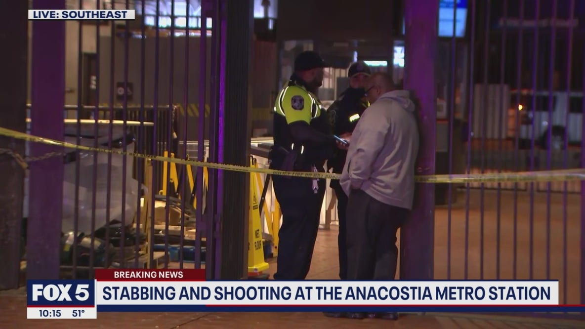 Stabbing and shooting at the Anacostia Metro Station