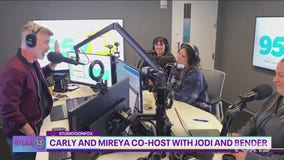 Carly and Mireya co-hosted on 95.7 The Jet with Jodi and Bender