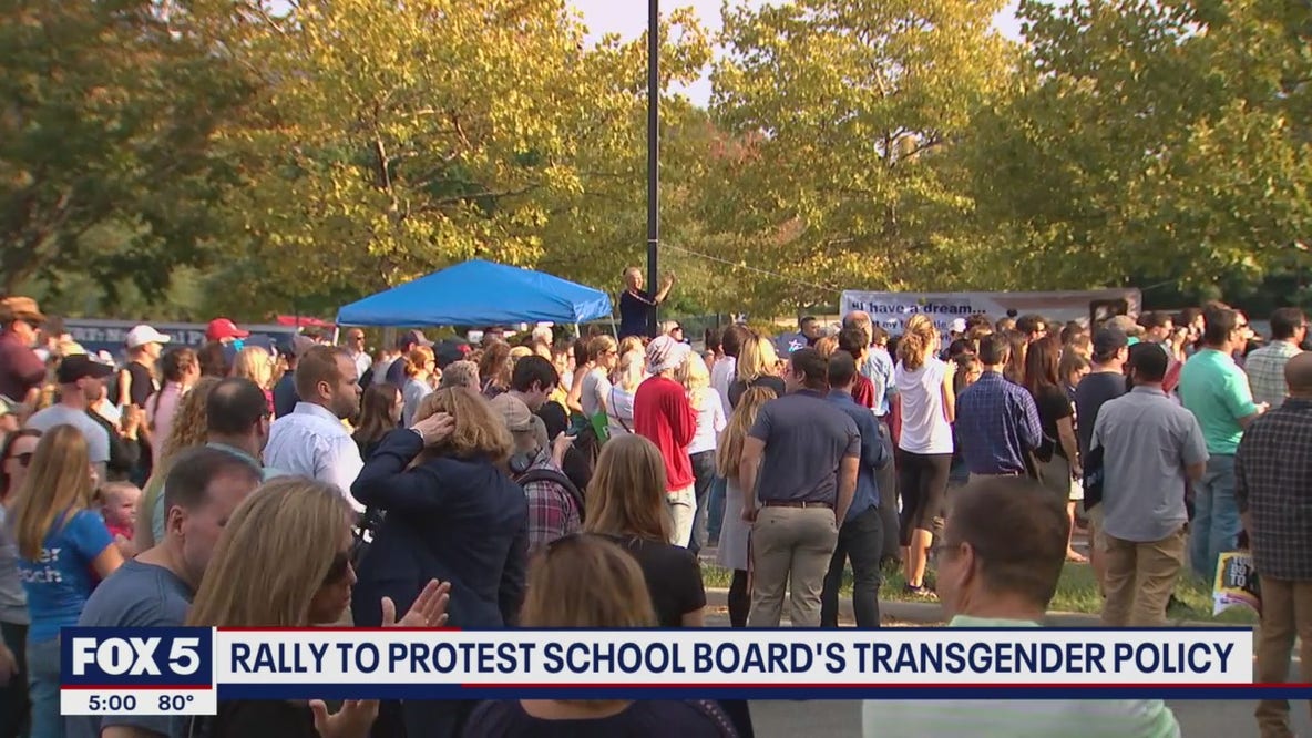 ‘More than 100’ anti-transgender activists rally outside Loudoun County schools headquarters