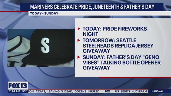 Mariners celebrate pride, Juneteenth & Father's Day