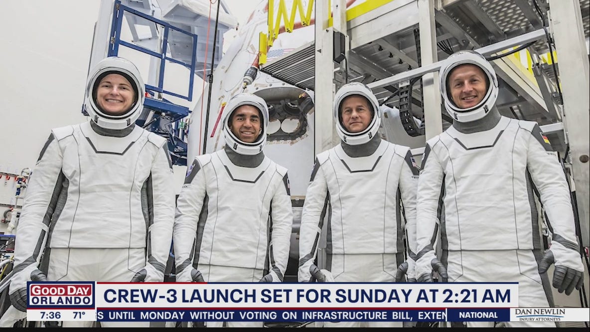 Crew-3 launch set for Sunday