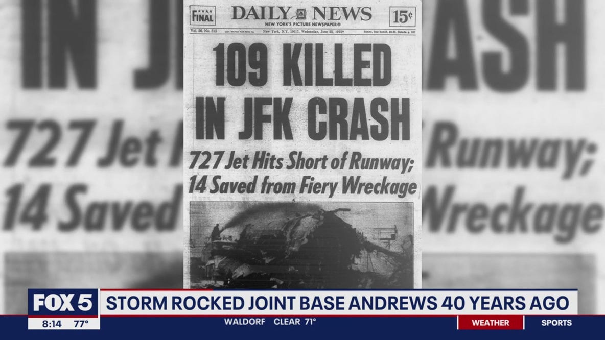 Storm rocked Joint Base Andrews 40 years ago