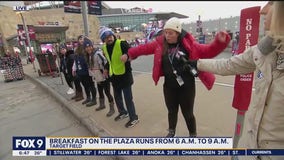 Dancing for Breakfast on the Plaza for Twins home opener