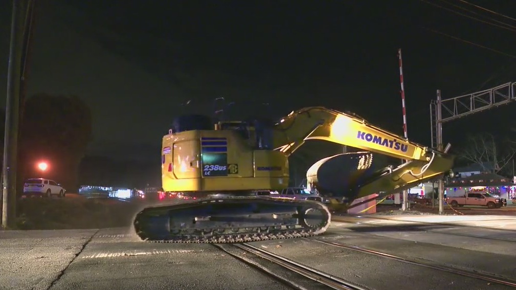 Train derailment in Hiram