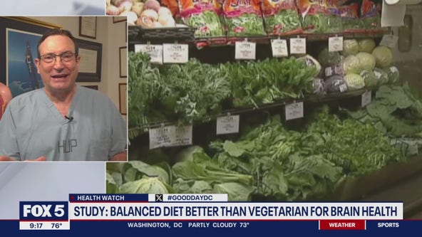 Study: Balanced diet better than vegetarian for brain health