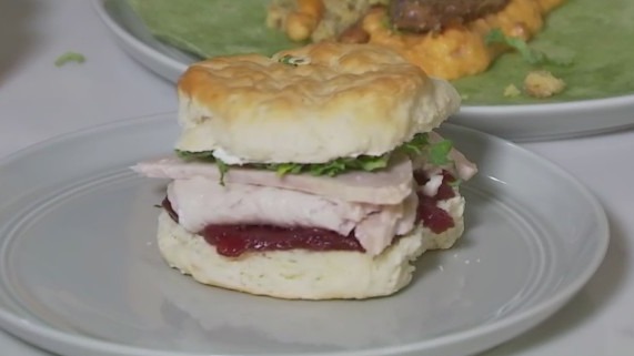 Thanksgiving leftover biscuit sandwich recipe from FOX 7 Austin's Tierra Neubaum