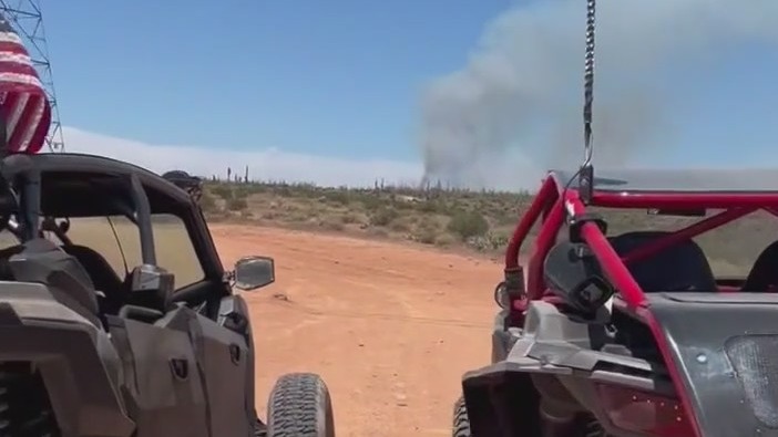 Father-son duo narrowly escapes Wildcat Fire on UTVs