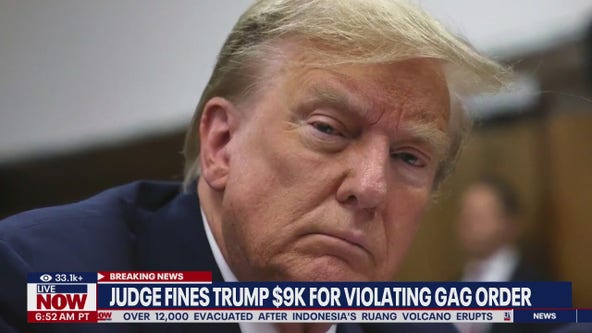 Trump fined for violating gag order