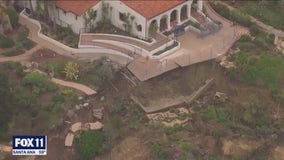 San Clemente landslide forces evacuations, halts rail service