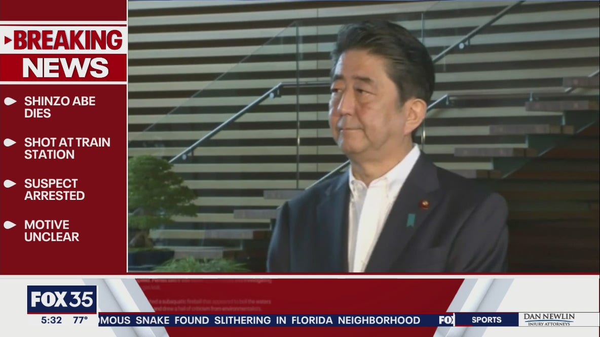 Former Japanese Prime Minister Shinzo Abe shot and killed