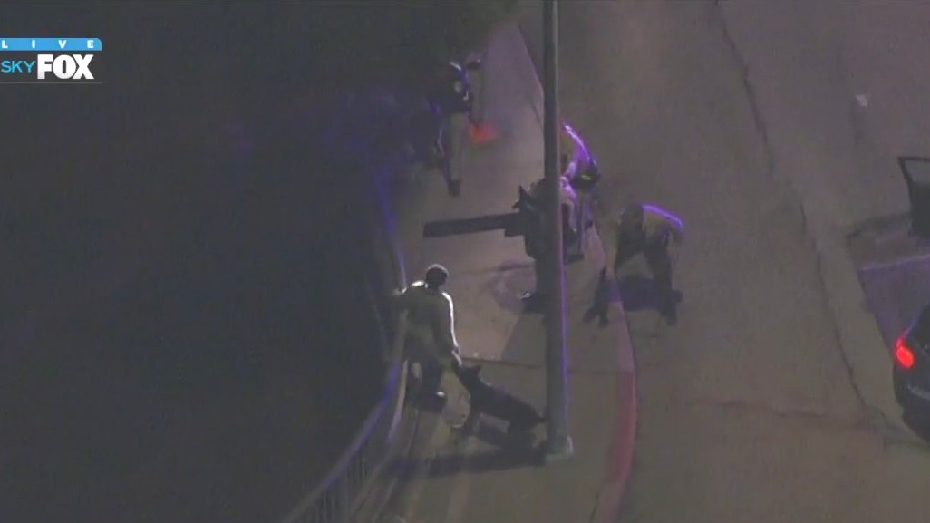 Police chase suspect gets attacked by K9 after pursuit across LA, Ventura counties