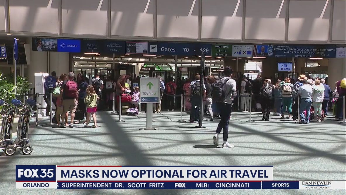 Masks now optional for air travelers