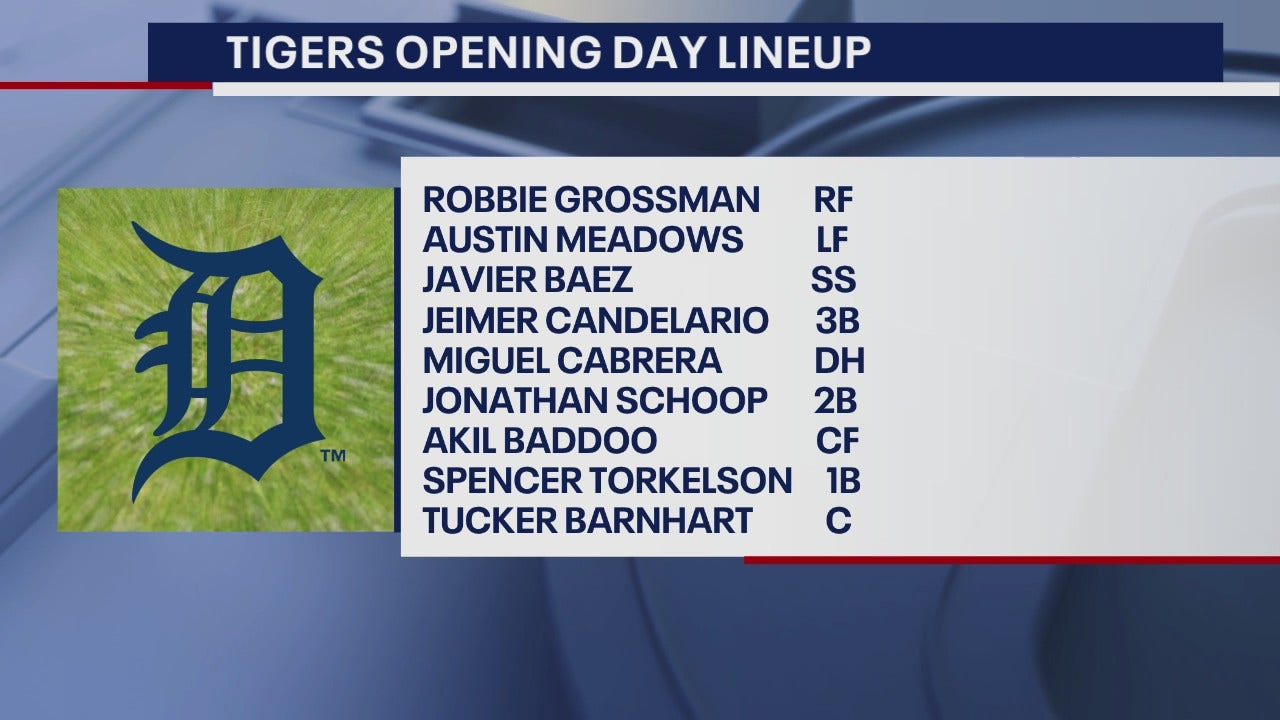 Detroit Tigers Opening Day lineup released
