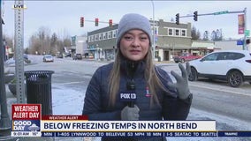 Below freezing temps in North Bend