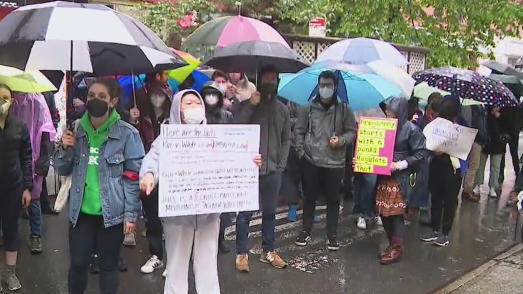 Pro-choice, pro-life activists demonstrate in NYC