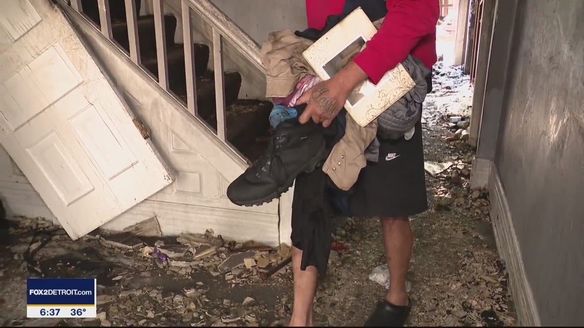 Detroit family picks up after second house fire in a year