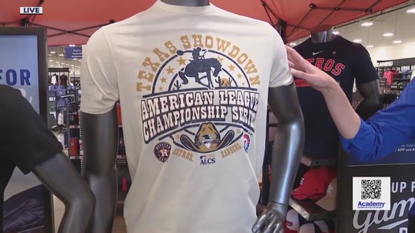 Astros fan frenzy as ALCS gear released at Academy - ABC13 Houston