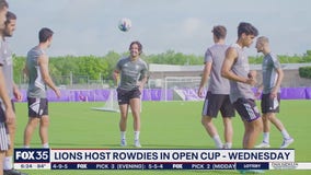 Lions host Rowdies in Open Cup match on Wednesday