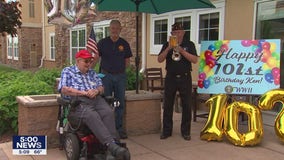 WWII Vet celebrates 102nd birthday