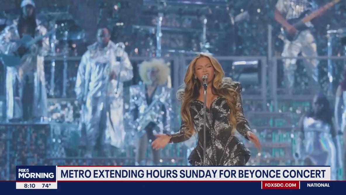 Extended Metro hours for Beyoncé's Sunday show