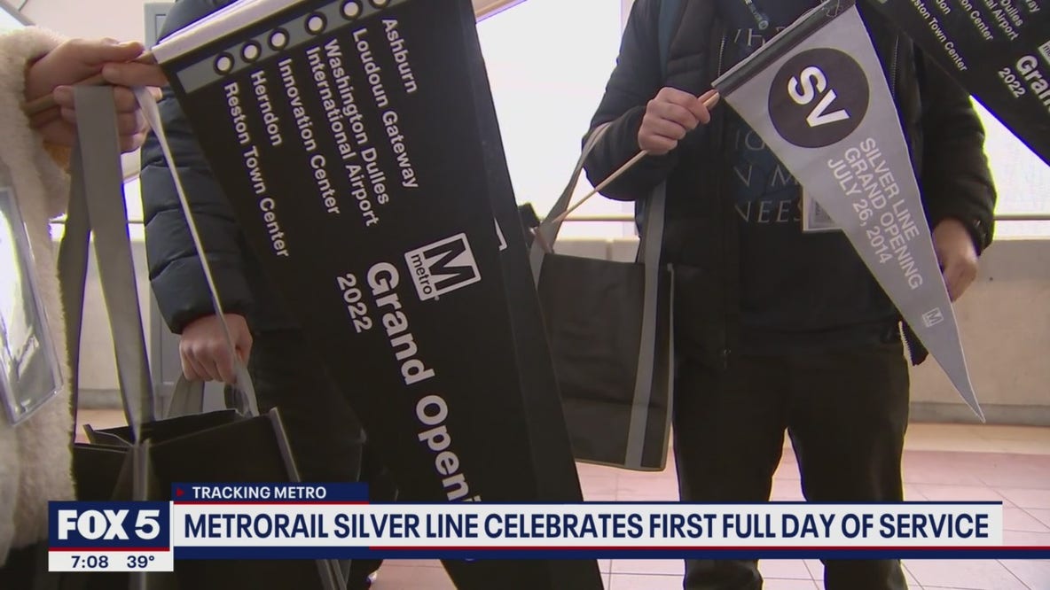 Metrorail Silver Line extension marks first full day of service Wednesday