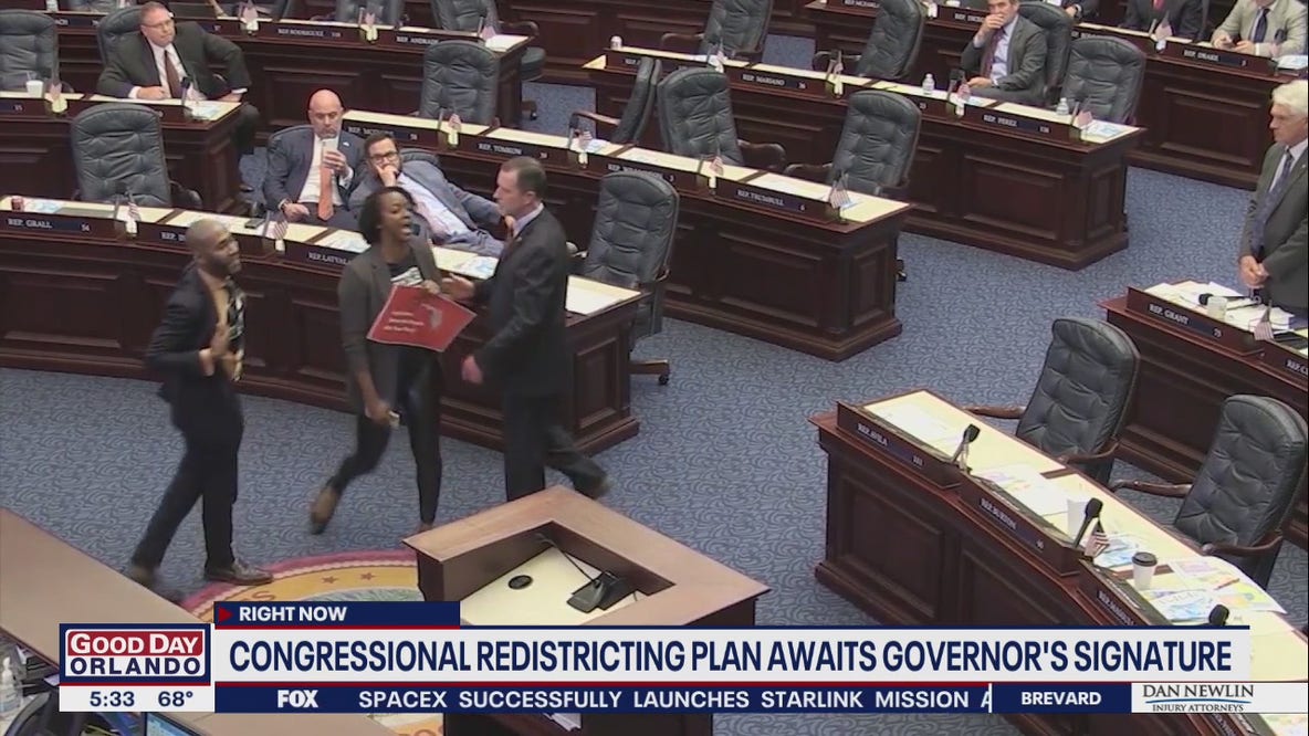Florida House passes congressional redistricting plan, sending bill to governor's desk