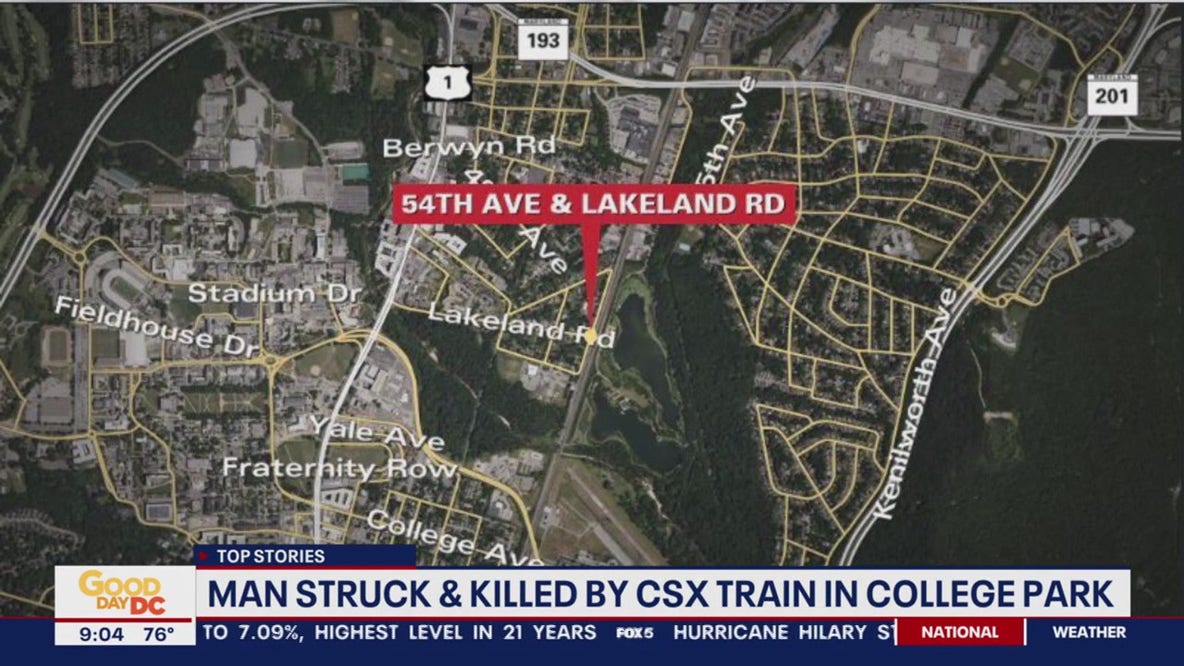 Man struck, killed by CSX train in College Park