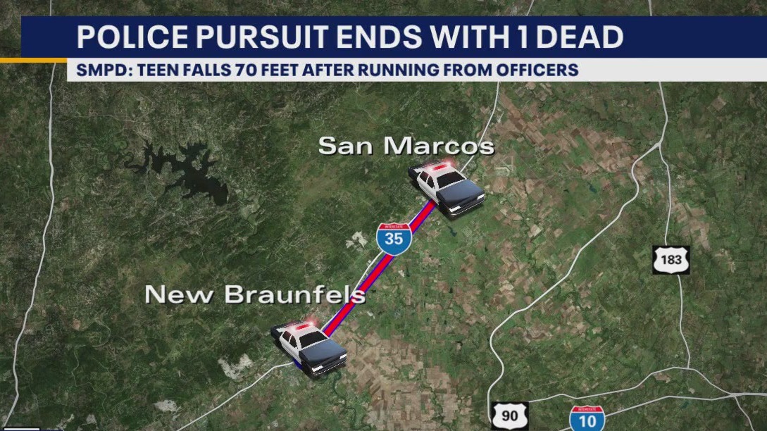 Police chase ends with teen falling to death
