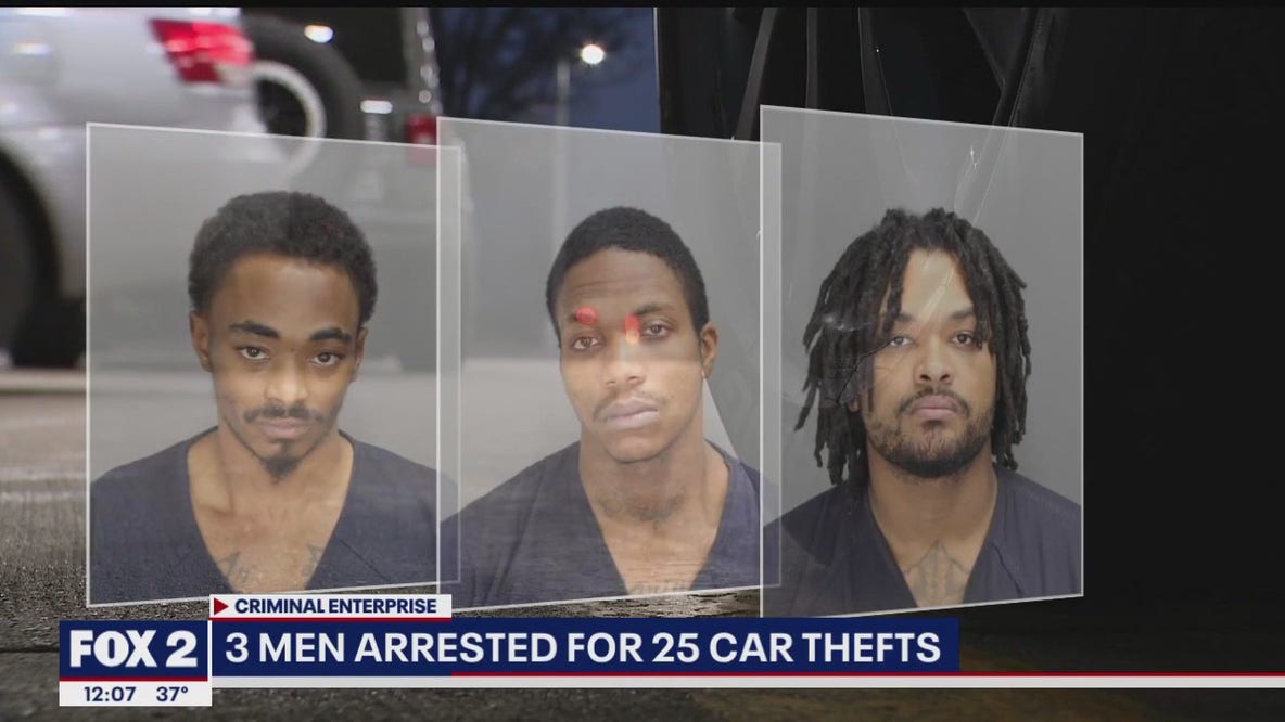 3 men arrested for multi-city car theft ring