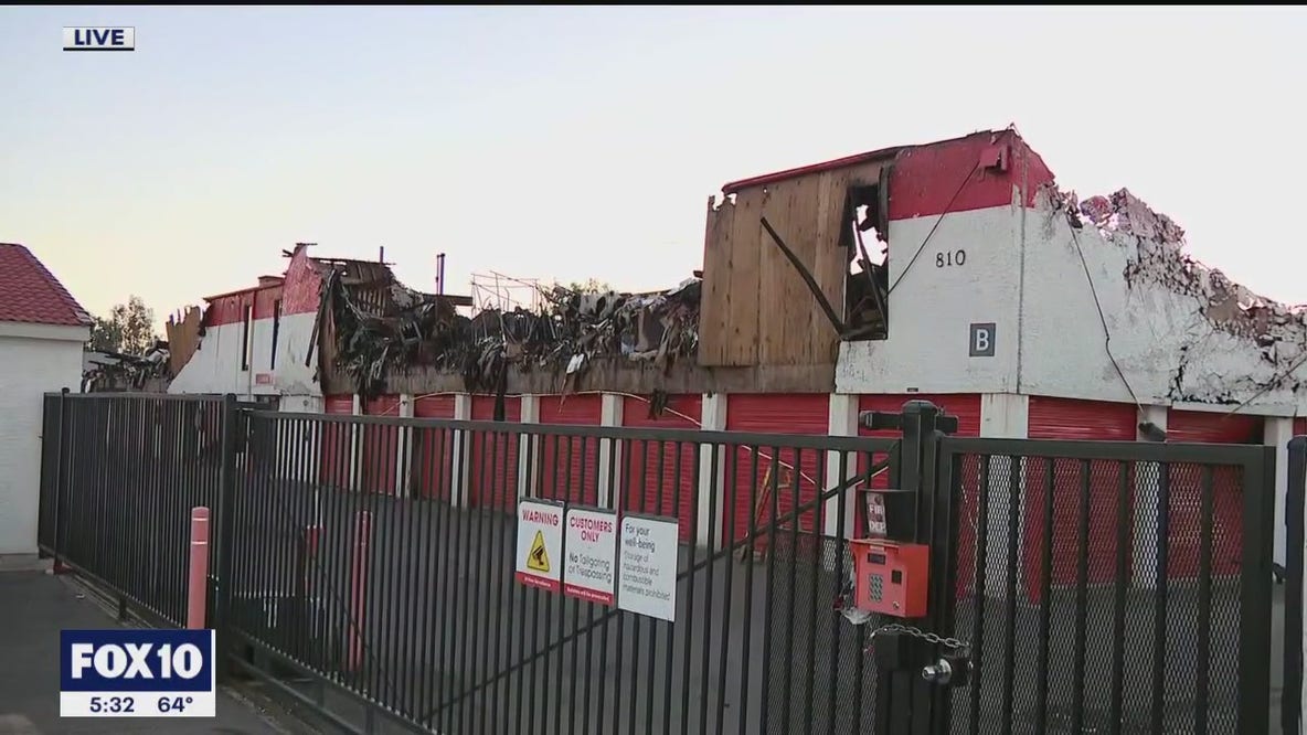Mesa storage facility fire: Investigators say blaze may be human caused