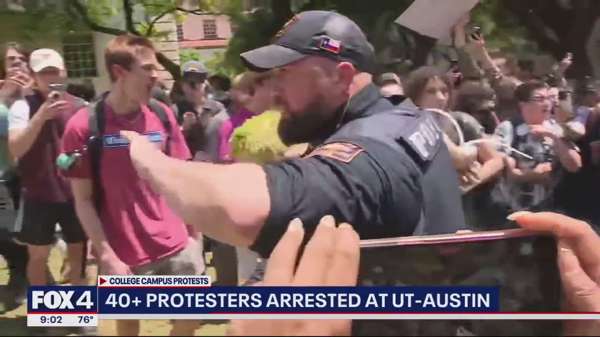 40+ UT Austin protestors arrested Monday