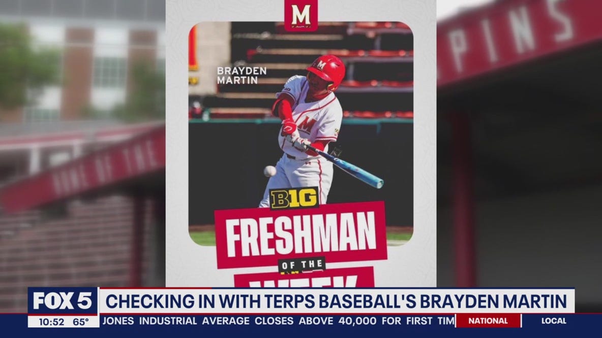 Checking in with UMD Baseball's rising star Brayden Martin