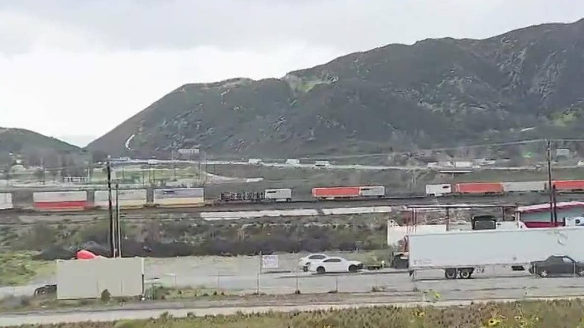Winter storm makes for dangerous driving conditions in Cajon Pass