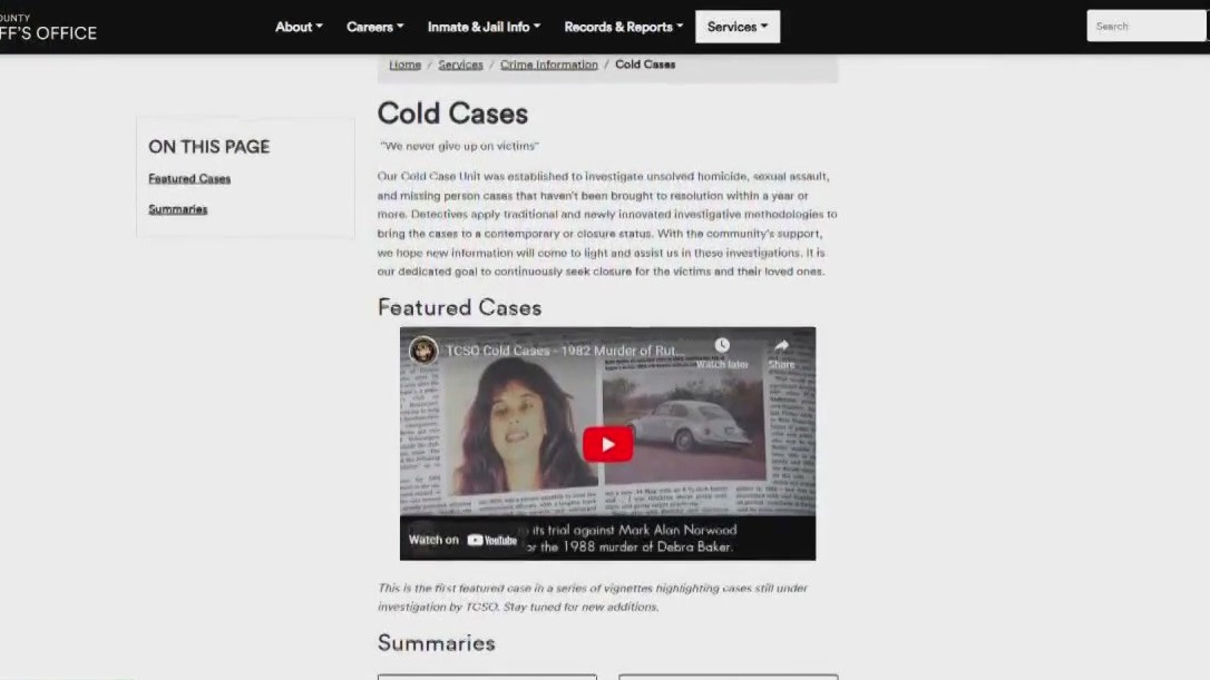 Travis County launches cold case web page