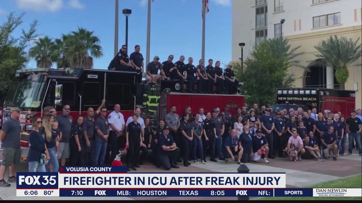 New Smyrna Beach firefighter hospitalized after head injury