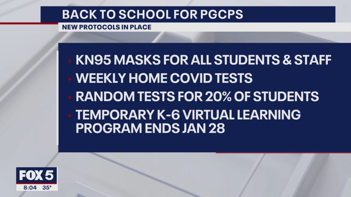 Prince George’s County students return to in-person learning following temporary virtual period