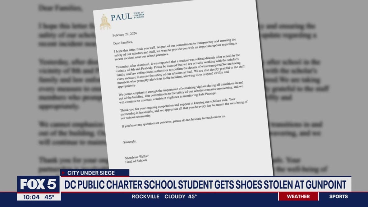 Expensive Air Jordans taken from DC public charter student