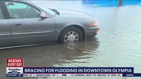 Authorities urge public to avoid downtown Olympia due to flooding