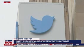 Twitter removes blue checkmarks from legacy verified accounts | LiveNOW from FOX