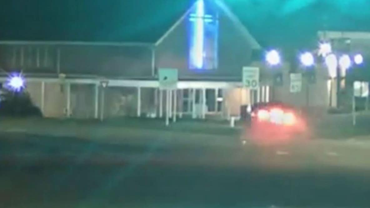 Watch: Suspected DUI driver crashes into Florida church