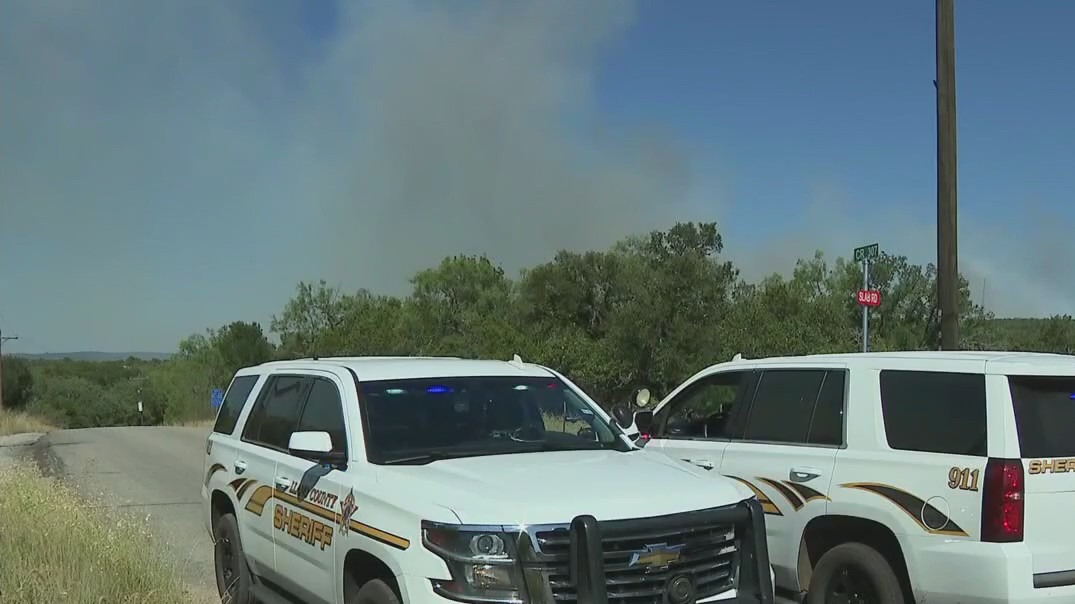 Large brush fire in Llano County