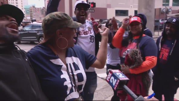 Detroit Tigers fans pack downtown for Opening Day 