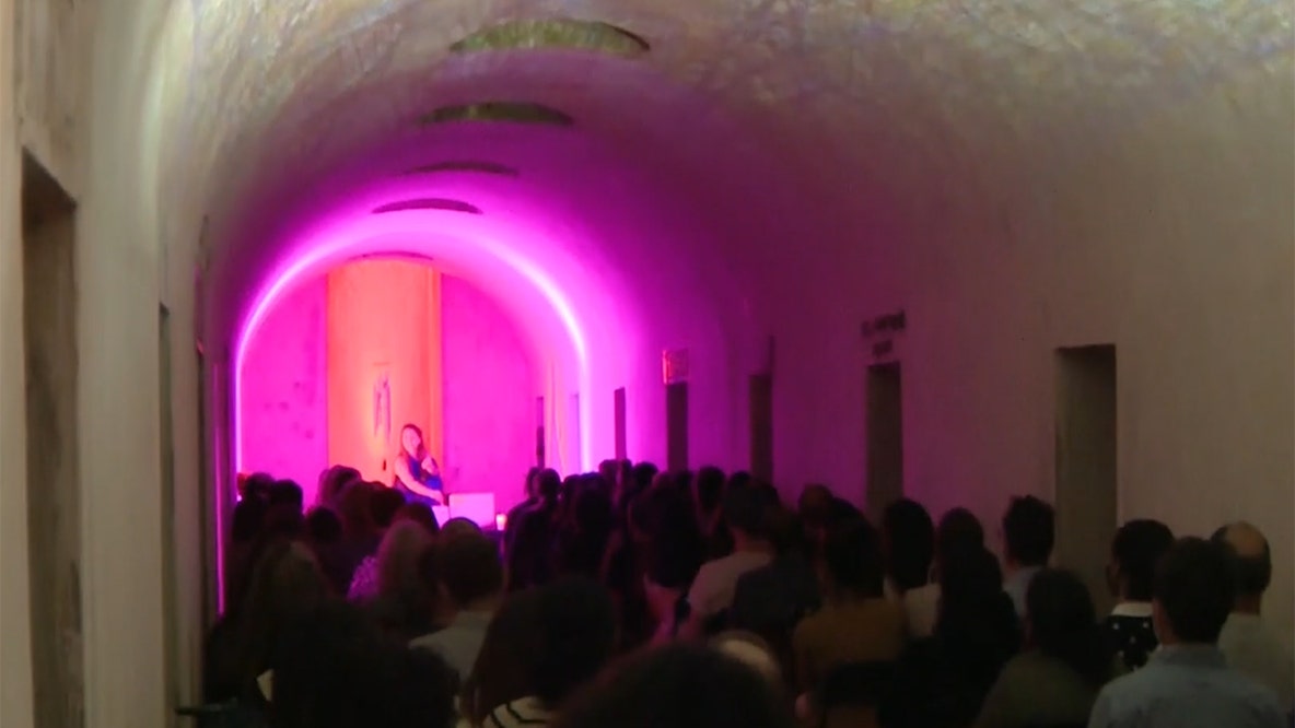 Classical music performed in a cemetery